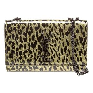 YSL Leopard Chain Purse Wallet